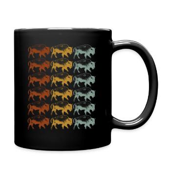 Ne caressez pas les vaches moelleuses - Mug uni - noir - Droite