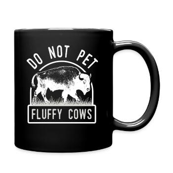 Ne caressez pas les vaches moelleuses - Mug uni - noir - Droite