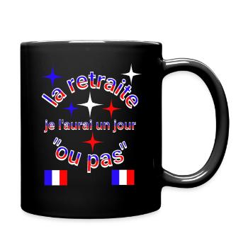 la retraite 1 - Mug uni - noir - Droite