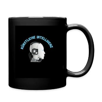 Künstliche Intelligenz - Tasse einfarbig - Schwarz - Rechts