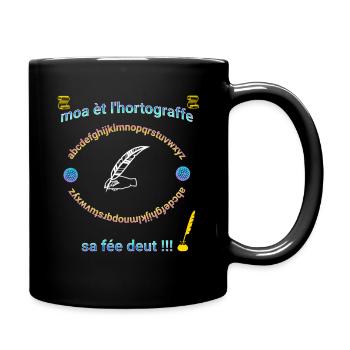 moa èt l hortograffe 2 - Mug uni - noir - Droite