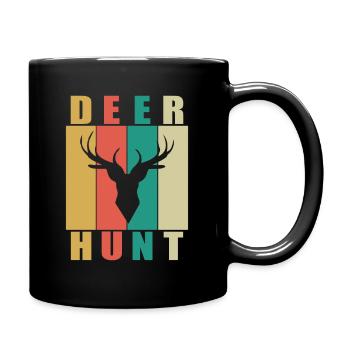 Chasse au chevreuil - Mug uni - noir - Droite