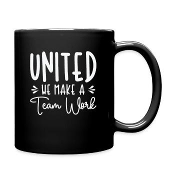 Einigkeit unter den Mitarbeitern Büroarbeit - Tasse einfarbig - Schwarz - Rechts