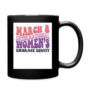 Journée internationale de la femme 2023 Embrasser l’équité - Mug uni - noir - Droite