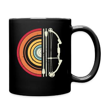 Tir à l’arc rétro Tir à l’arc - Mug uni - noir - Droite