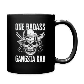 Badass Papa Gangsta Crâne Enfants Grand-père Enfants - Mug uni - noir - Droite