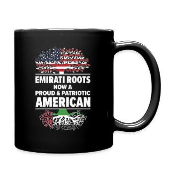 Born Emirati United Arab Emirates American USA - Full Colour Mug - black - Right