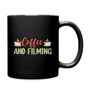 Coffee and Filming Filmmaker - Full Colour Mug - black - Right