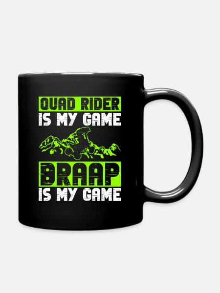 Quadfahrer Quad - Tasse einfarbig - Schwarz
