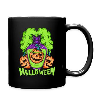 Pumpkin Spirit Halloween, Halloween Pumpkin, Poison - Full Colour Mug - black - Right