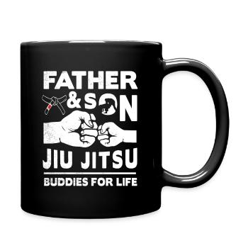 jiu jitsu Fils et Père pour la vie - Mug uni - noir - Droite