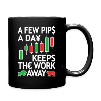 DayTrader Trader Forex Trading Forex Trading - Mug uni - noir - Droite