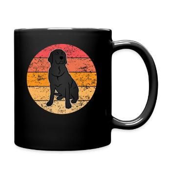 Labrador Retriever Hund Hundeliebhaber Geschenk - Tasse einfarbig - Schwarz - Rechts