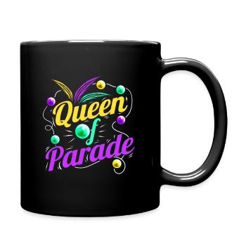 Logo de la reine de parade pour Mardi Gras - Mug uni - noir - Droite
