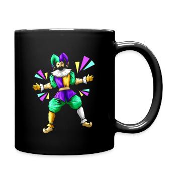 Jester Costume For Mardi Gras - Full Colour Mug - black - Right