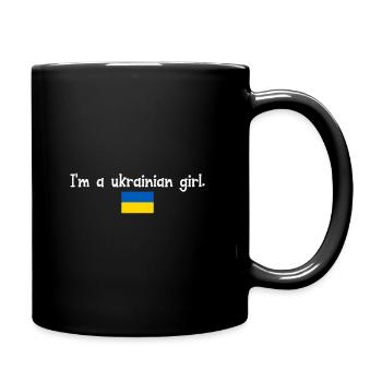 I'm a ukrainian girl - Full Colour Mug - black - Right