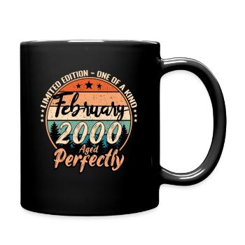 February 2000 anniversary 2000 legends February - Full Colour Mug - black - Right