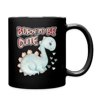 Baby Dinosaur, Saying, Cute-Dinosaur - Full Colour Mug - black - Right