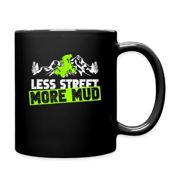 Quadfahrer ATV Quad Fahren - Tasse einfarbig - Schwarz - Rechts
