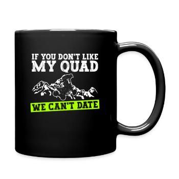 Quadfahrer Quad Fahren - Full Colour Mug - black - Right