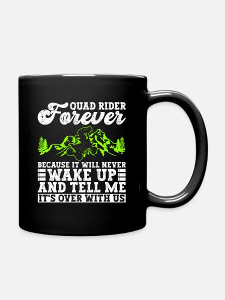 Quad Quadfahren - Tasse einfarbig - Schwarz