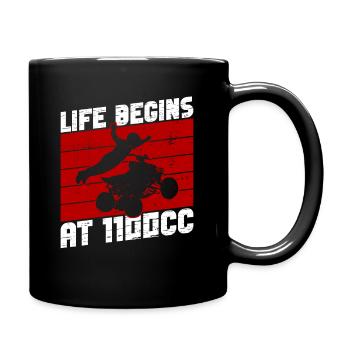 Quad Quadfahrer - Full Colour Mug - black - Right