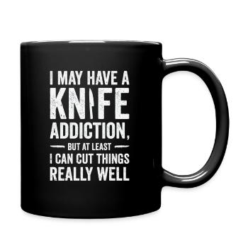 Couteaux collecteurs de couteaux - Mug uni - noir - Droite