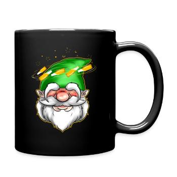 Gnome With Headache From Bottles On St Patricks - Tasse einfarbig - Schwarz - Rechts
