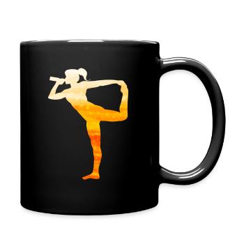 Yoga And Beer On St Patricks Day - Tasse einfarbig - Schwarz - Rechts