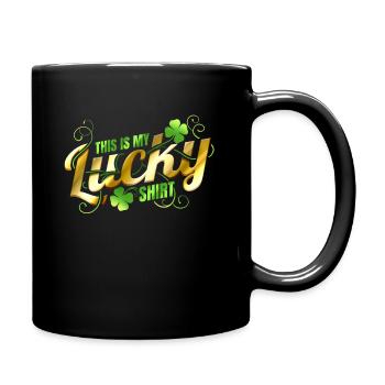 This Is My Lucky Shirt For St Patricks Day - Tasse einfarbig - Schwarz - Rechts