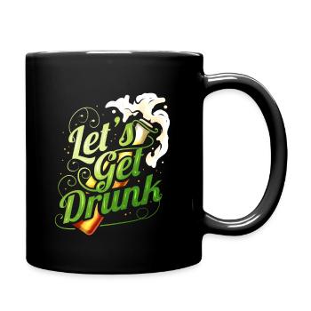 Laissez-vous saouler avec de la bière le jour de la Saint-Patrick - Mug uni - noir - Droite