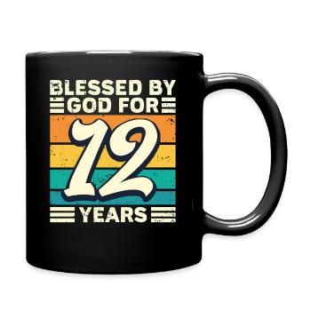 12 années de cadeaux d’anniversaire drôle de dicton - Mug uni - noir - Droite