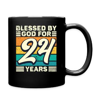 24 années de cadeaux d’anniversaire drôle de dicton - Mug uni - noir - Droite