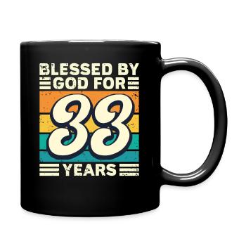 33 années de cadeaux d’anniversaire drôle de dicton - Mug uni - noir - Droite