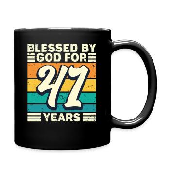41 Birthday Gift Years Funny Saying - Full Colour Mug - black - Right