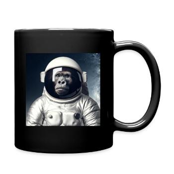 Space Gorilla Astrounaut Monkey - Mug uni - noir - Droite