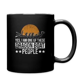 Drachenboot Paddeln Und Drachenbootrennen - Mug uni - noir - Droite