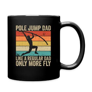 Stabhochspringer Papa Stabhochspringen Vater - Full Colour Mug - black - Right
