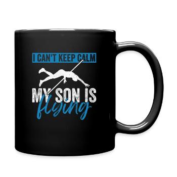 Stabhochspringer Mama Stabhochspringen - Tasse einfarbig - Schwarz - Rechts