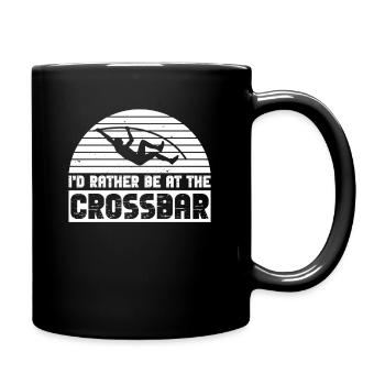 Stabhochspringen - Tasse einfarbig - Schwarz - Rechts