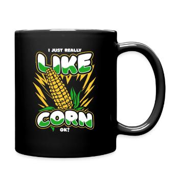 Maize Corncob Farmer - Full Colour Mug - black - Right