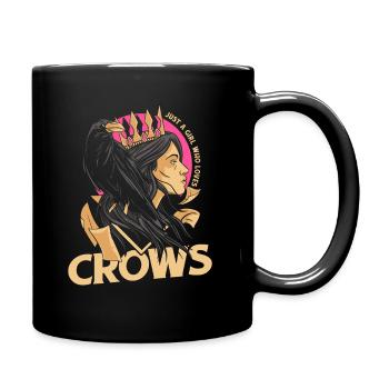Rabe Raben Krähe Krähen Vogel Tier - Tasse einfarbig - Schwarz - Rechts