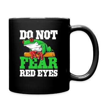 Rotäugiger Laubfrosch Niedliches - Tasse einfarbig - Schwarz - Rechts