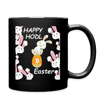 Bitcoin Ostern Fest Happy Easter - Tasse einfarbig - Schwarz - Rechts