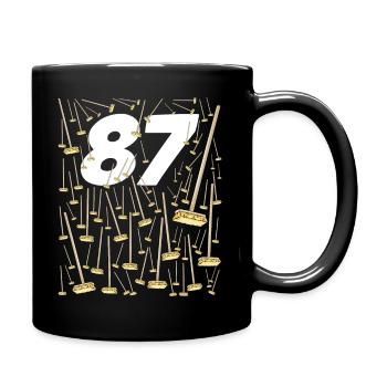 87 Funny Birthday Gift Brooms - Full Colour Mug - black - Right