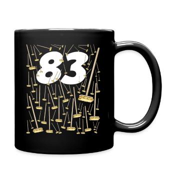 83 Birthday Brooms - Full Colour Mug - black - Right