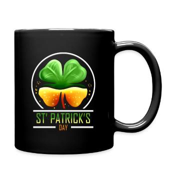 Four Leaf Clover For St Patricks Day - Tasse einfarbig - Schwarz - Rechts