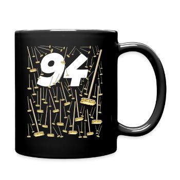 Birthday 94 Brooms Funny Gift - Full Colour Mug - black - Right
