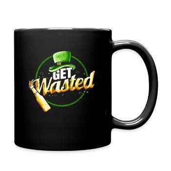 Leprechauns Hat GetWasted With Beer On St - Tasse einfarbig - Schwarz - Rechts