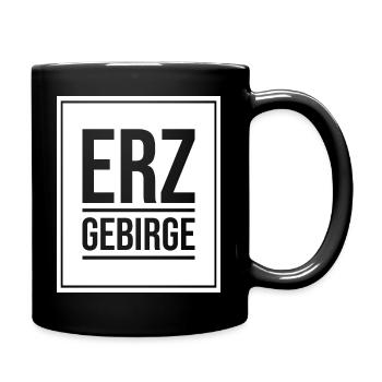 Erzgebirge Heimat - Tasse einfarbig - Schwarz - Rechts
